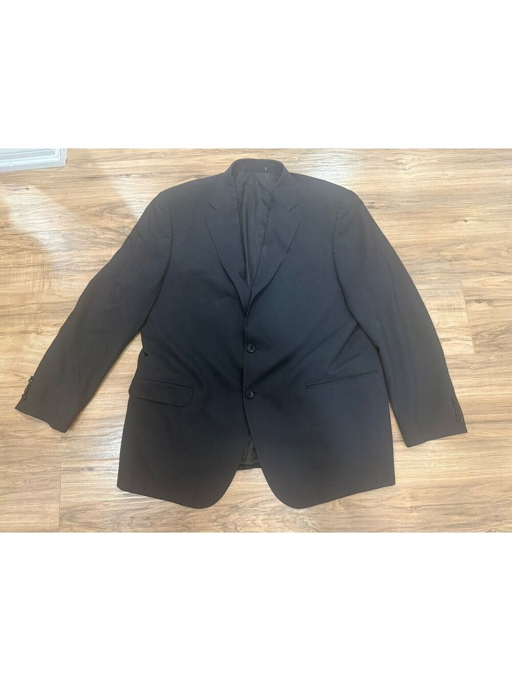Romeo Gigli REDA Super 110's Black Wool Suit Jacket Blazer IT 56 46R US Italy